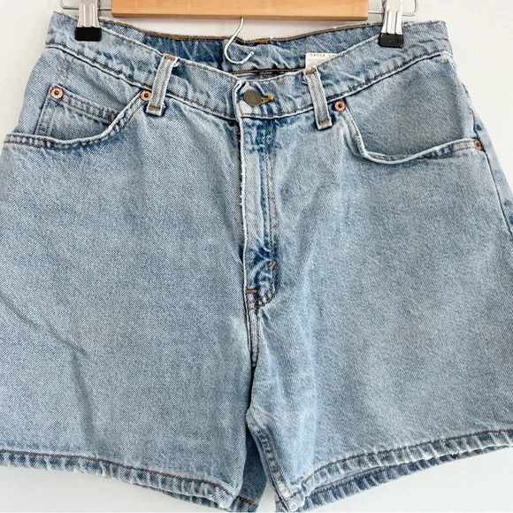 Vintage Levi’s 1990s 950s Highwaisted Denim Jean Shorts 37952 Juniors 9 - Picture 3 of 7